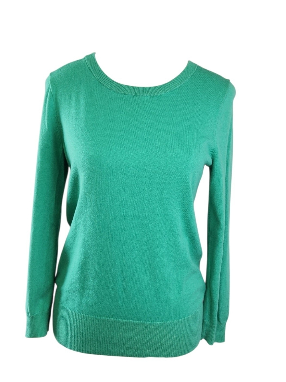 J.Crew Women’s Small Mint Green Crewneck Sweater Cotton Blend Long Sleeve